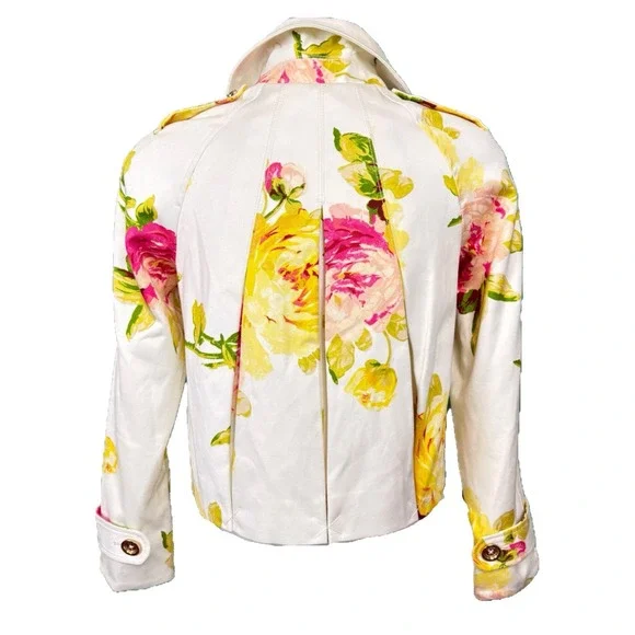 Juicy Couture  - Floral Print Jacket, Spring 2012 Collection - Small Petite - Picture 4 of 10